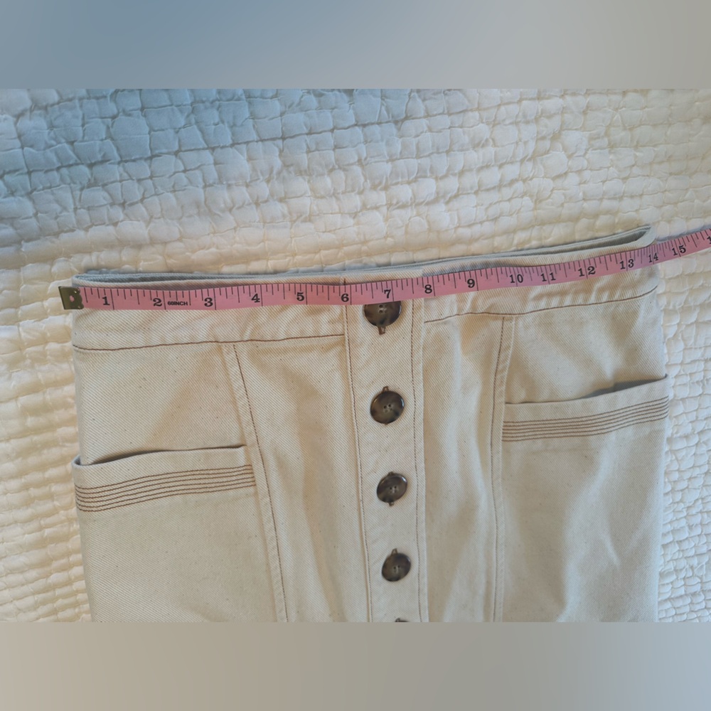 Sezane Jelena Skirt in Ecru 🤍 NWT  size 36 - Picture 7 of 8